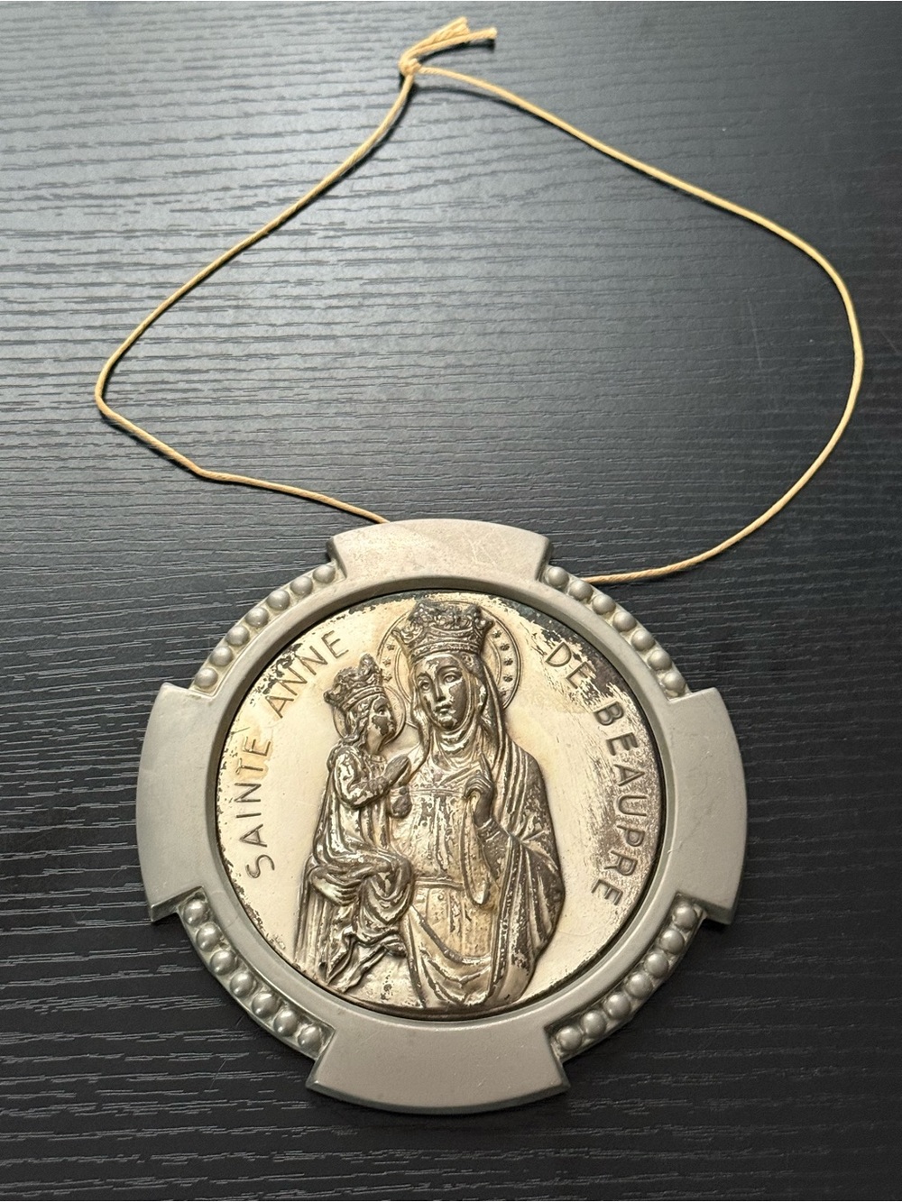 RARE Religious 1950’s Saint Anne de Beaupré Souvenir